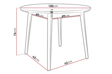 Spisebord - Svart - Møbler - Bord - Spisebord & kjøkkenbord