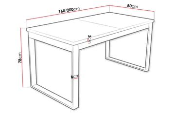 Spisebord - Svart|Eik - Møbler - Bord - Spisebord & kjøkkenbord
