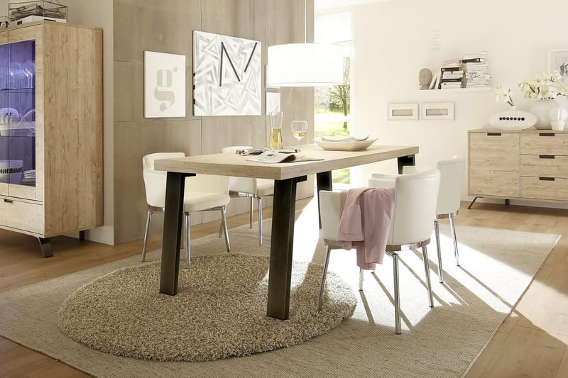 Spisebord Terreno 188 cm - Eik|Metall - Spisebord & kjøkkenbord
