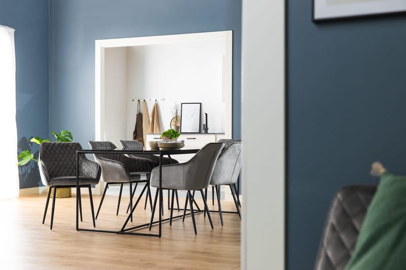 Spisebord Treni 180 cm - Glass/Metall - Møbler - Bord - Spisebord & kjøkkenbord