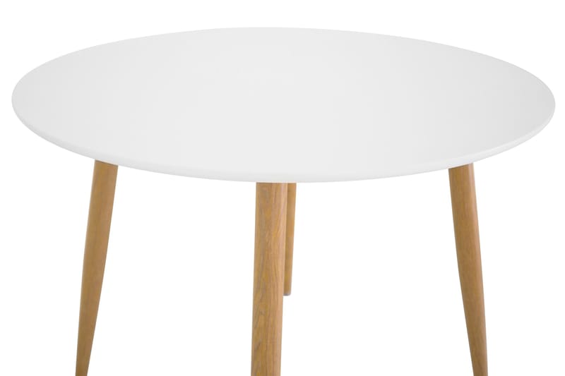 Spisebord Trym 100 cm Rundt - Hvit - Spisebord & kjøkkenbord