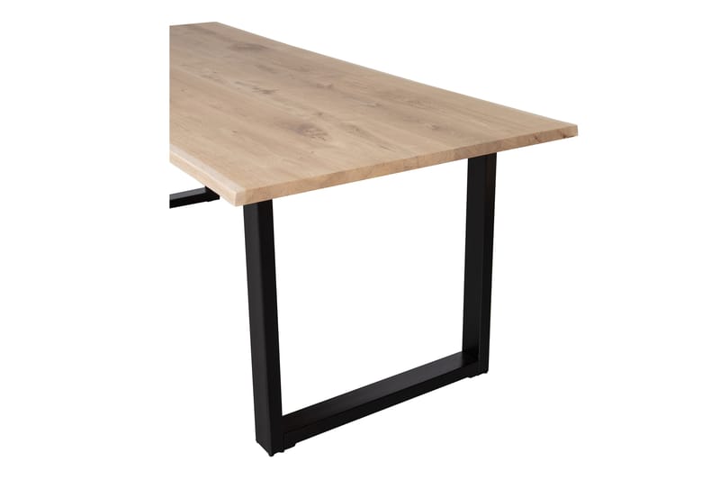 Spisebord Tuor U-Formet Ben 160 cm - Eik / Svart - Spisebord & kjøkkenbord