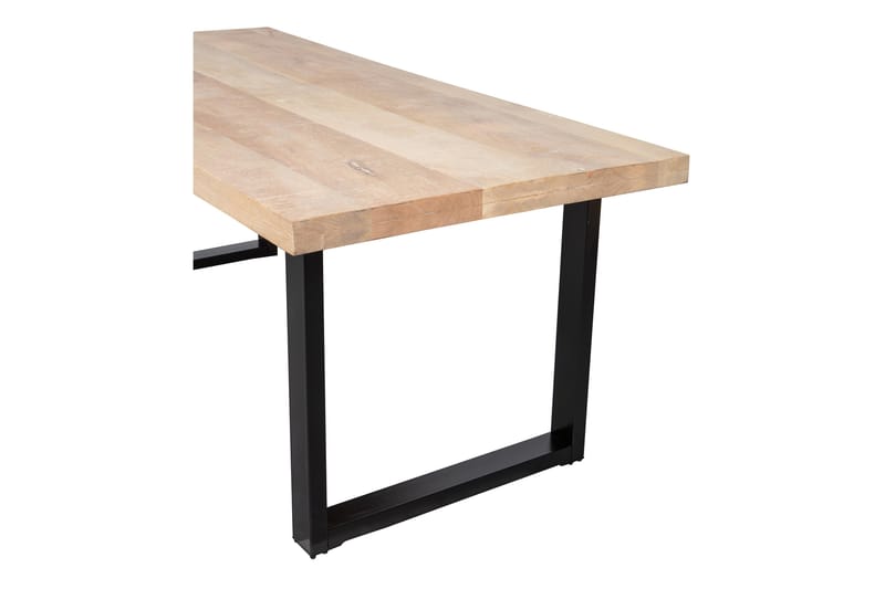 Spisebord Tuor U-Formet Ben 180 cm - Natur / Svart - Spisebord & kjøkkenbord