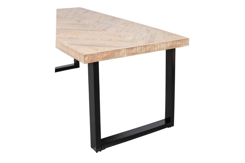 Spisebord Tuor U-Formet Ben 180 cm - Spetskypert/Natur/Svart - Spisebord & kjøkkenbord