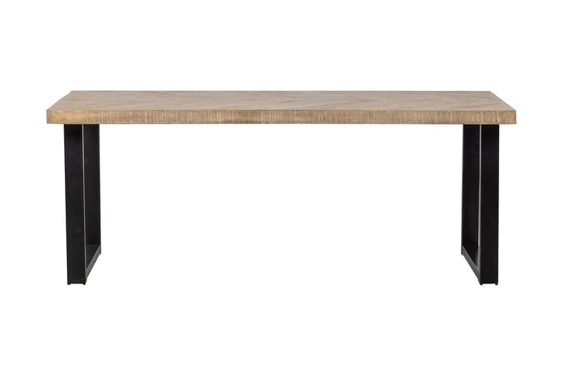 Spisebord Tuor U-Formet Ben 180 cm - Spetskypert/Natur/Svart - Spisebord & kjøkkenbord
