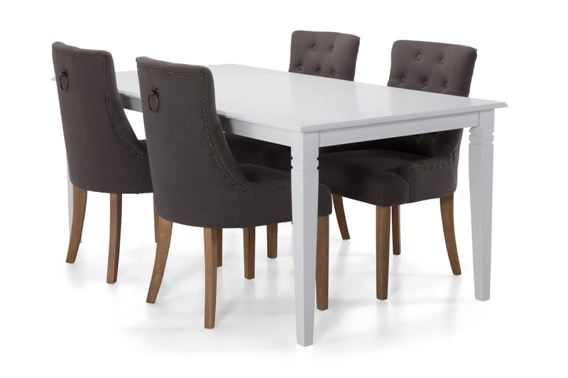 Spisebord Twain 180 cm - Hvit|Beige|Svart|Grå - Spisebord & kjøkkenbord