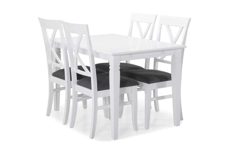 Spisebord Twain Forlengningsbart 120 cm - Hvit - Spisebord & kjøkkenbord