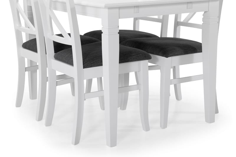 Spisebord Twain Forlengningsbart 120 cm - Hvit - Spisebord & kjøkkenbord