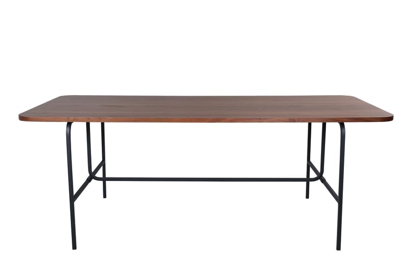 Spisebord Unnao 200 cm - Valnøttsbrun/Svart - Spisebord & kjøkkenbord