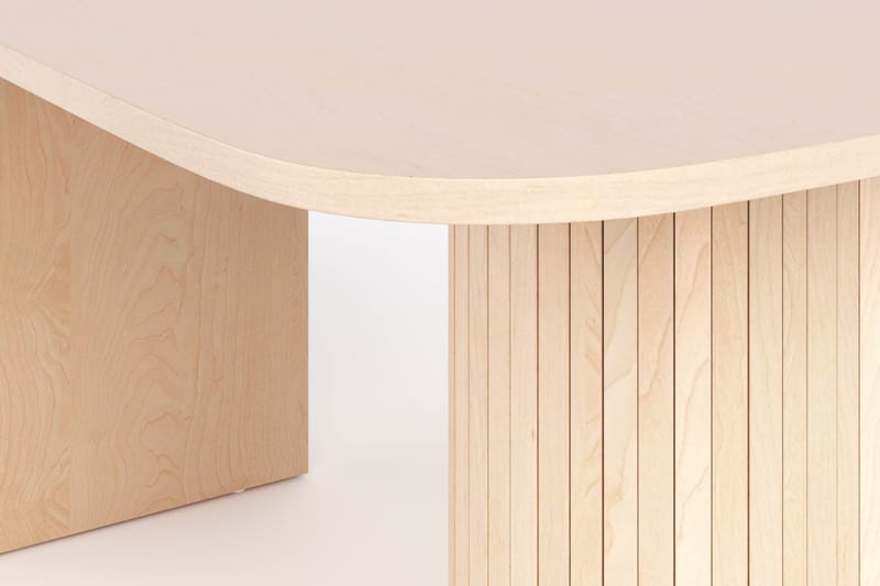 Spisebord Uppveda 160 cm - Lyst hvitlasert eik - Spisebord & kjøkkenbord