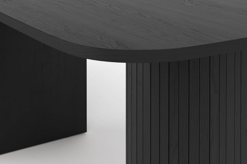Spisebord Uppveda 160 cm - Svart tre - Spisebord & kjøkkenbord
