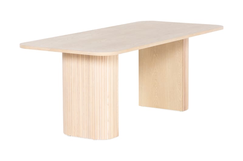 Spisebord Uppveda 200 cm - Lyst hvitlasert eik - Spisebord & kjøkkenbord