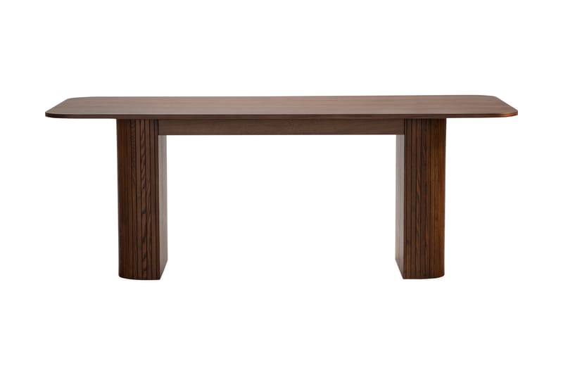 Spisebord Uppveda 200 cm - Mørkebrunt valnøtttre - Spisebord & kjøkkenbord