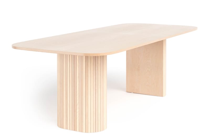 Spisebord Uppveda 240 cm - Lyst hvitlasert eik - Spisebord & kjøkkenbord