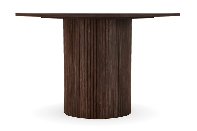 Spisebord Uppveda Rundt 120 cm - Mørkebrunt valnøtttre - Spisebord & kjøkkenbord
