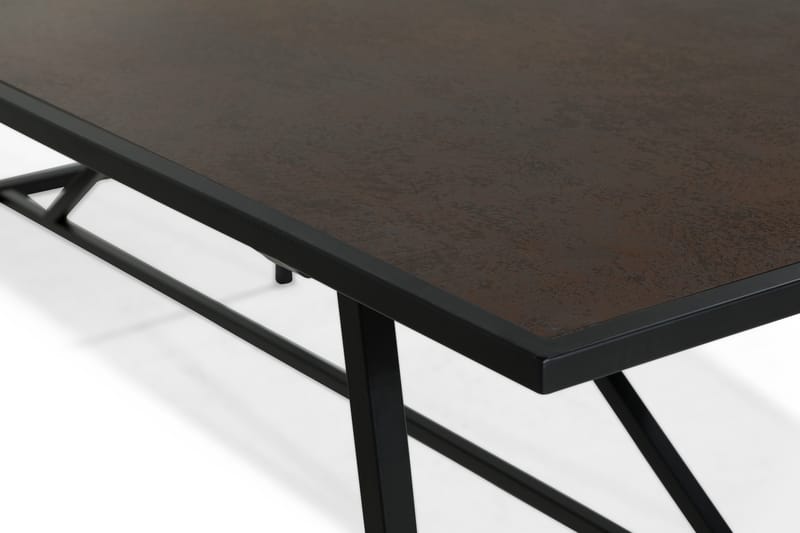 Spisebord Valens 204 cm - Brun|Svart - Spisebord & kjøkkenbord