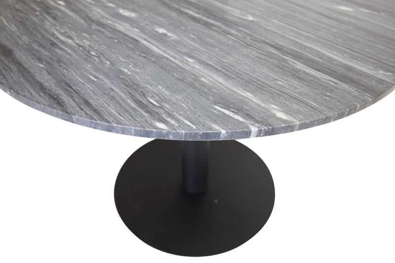 Spisebord Venture Home Admira spisebord 106 cm rundt marmor Black - Møbler - Bord - Spisebord & kjøkkenbord