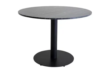 Spisebord Venture Home Admira spisebord 106 cm rundt marmor Black - Møbler - Bord - Spisebord & kjøkkenbord