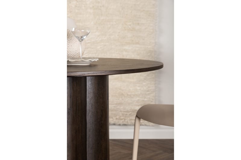 Spisebord Venture Home Olivia spisebord 110 cm rundt Brown 110 cm - Møbler - Bord - Spisebord & kjøkkenbord