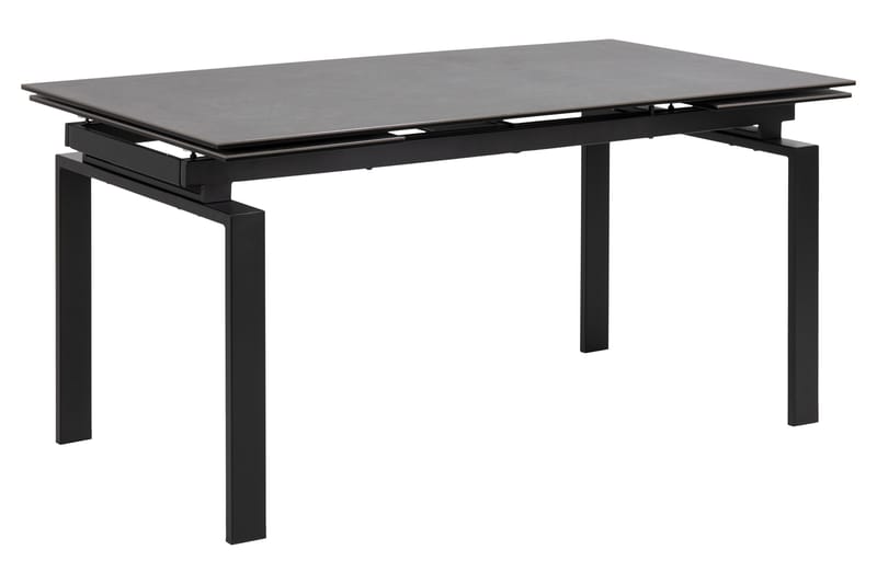 Spisebord Vonarx 240 cm - Glass/Svart/Matt Svart - Spisebord & kjøkkenbord