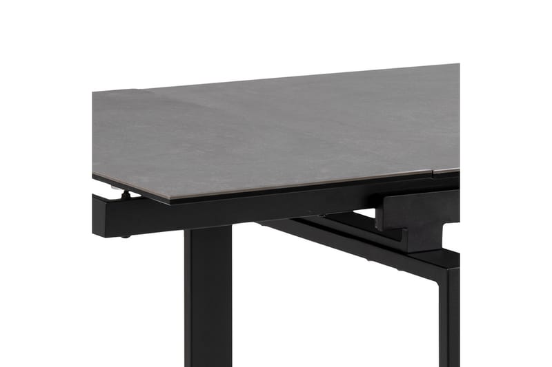 Spisebord Vonarx 240 cm - Glass/Svart/Matt Svart - Spisebord & kjøkkenbord