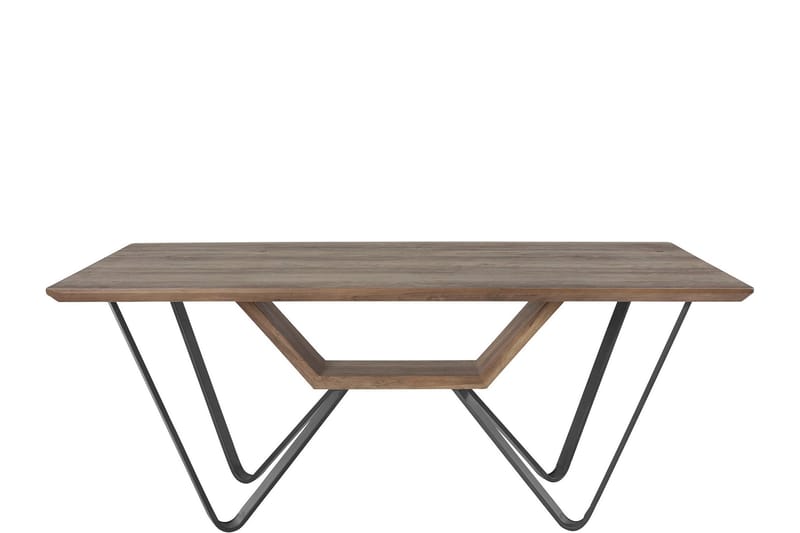 Spisebord Wheatride 180 cm - Natur/Svart - Spisebord & kjøkkenbord