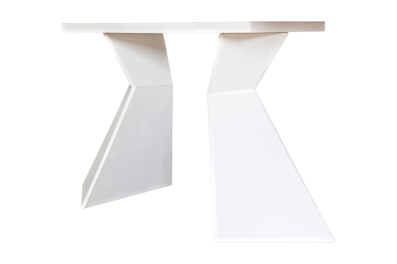Spisebord Xia Forlengningsbart 160 cm Glass - Hvit - Spisebord & kjøkkenbord