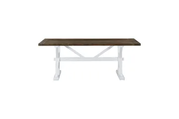Spisebord Yorkshire Forlengningsbart 200 cm - Natur/Hvit - Møbler - Bord - Spisebord & kjøkkenbord