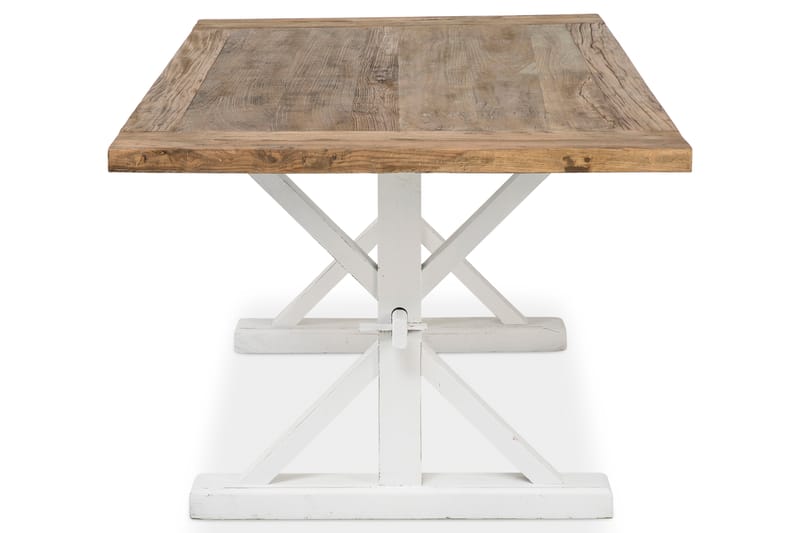 Spisebord Yorkshire Forlengningsbart 200 cm - Vintage Natur|Hvit - Spisebord & kjøkkenbord