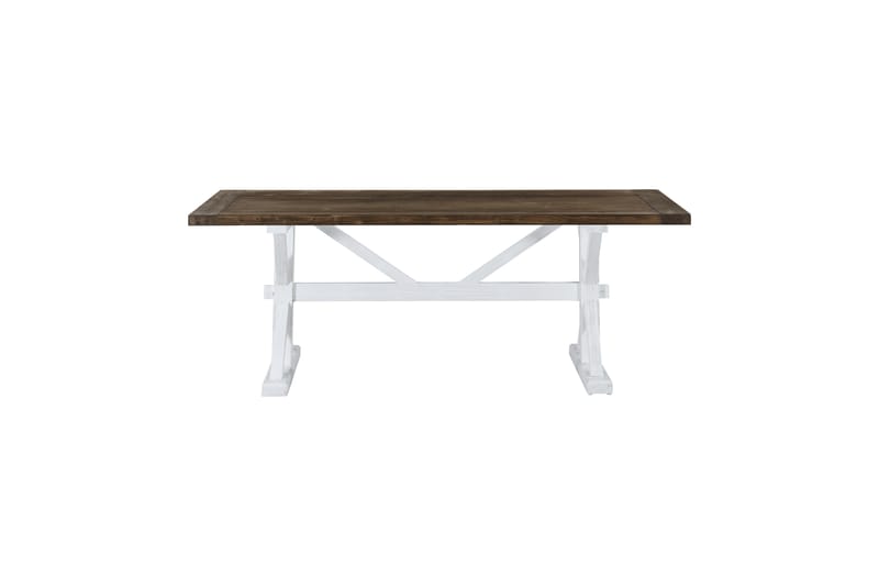Spisebord Yorkshire Premium Forlengningsbart 200 cm - Natur/Hvit - Spisebord & kjøkkenbord
