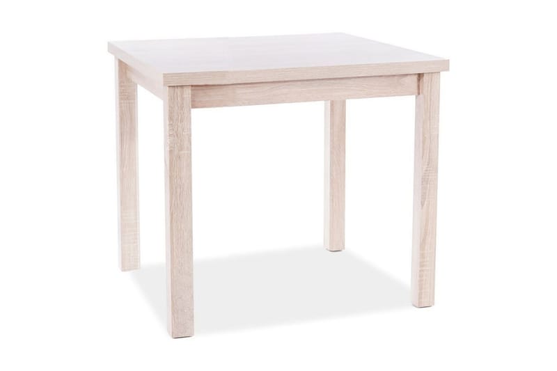Spisebord Zadam 90 cm - Sonomaeik/Hvitpigmentert - Spisebord & kjøkkenbord