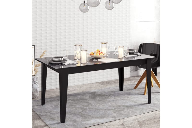Spisebord Pewo 180 cm - Svart - Møbler - Bord - Spisebord & kjøkkenbord
