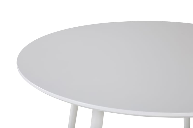 Spisebord Pinilla Rundt - Hvit|Hvit - Spisebord & kjøkkenbord