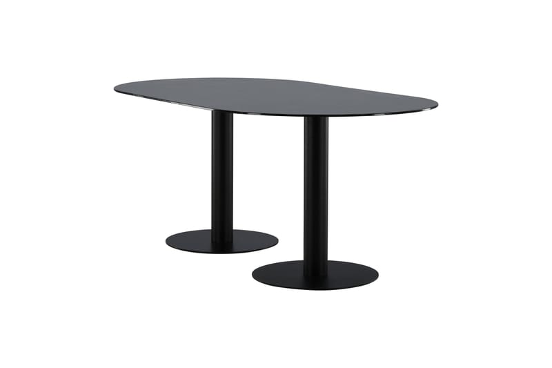 Spisebord Pilis 180 cm Ovalt - Svart - Spisebord & kjøkkenbord