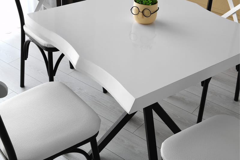 Spisebord Paqus 80 cm - Hvit - Spisebord & kjøkkenbord