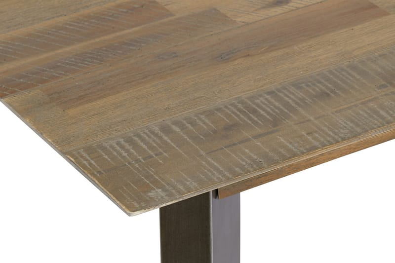 Spisebord Periana Forlengningsbart 200 cm - Brun|Silver - Spisebord & kjøkkenbord