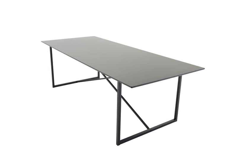 Spisebord Perlie 240x100 cm Svart - Venture Home - Spisebord & kjøkkenbord