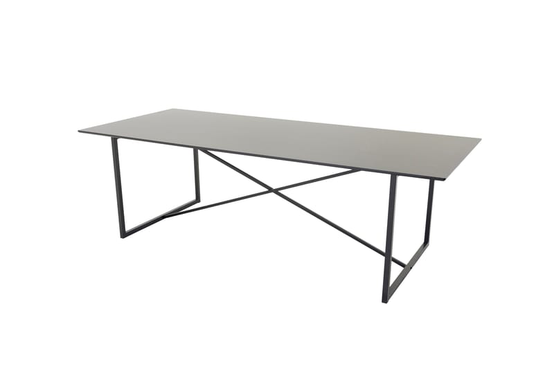 Spisebord Perlie 240x100 cm Svart - Venture Home - Spisebord & kjøkkenbord