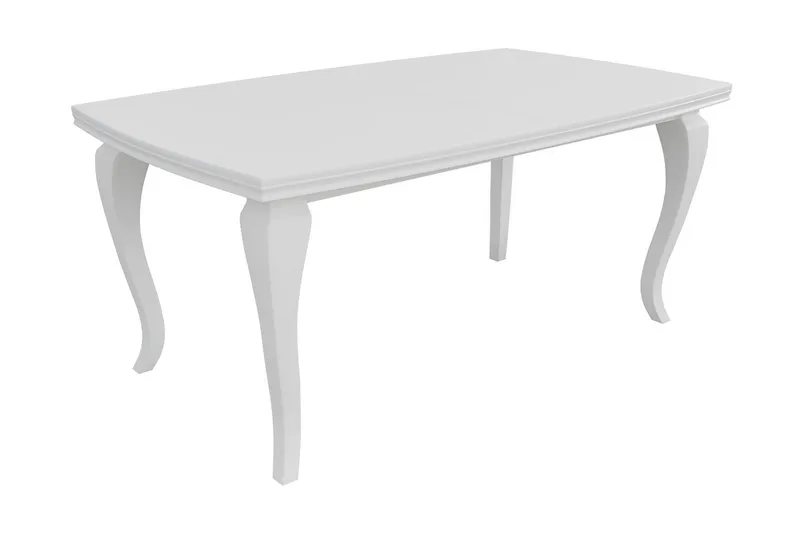 Tabell Uttrekkbart Rektangulært Spisebord 170x100 cm, Hvit