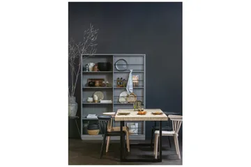 Tablo Spisebord U-Formede Ben 200 cm - Spetskypert/Natur/Svart - Møbler - Bord - Spisebord & kjøkkenbord