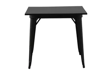 Tempe Lite Kvadratisk Spisebord 80 cm med Metalllook - Svart - Møbler - Bord - Spisebord & kjøkkenbord