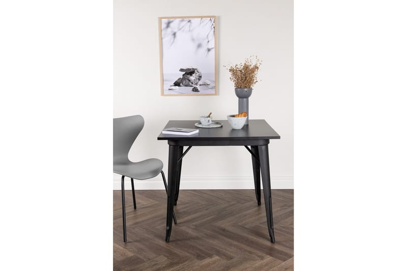 Tempe Matbord 80 cm - Sort - Møbler - Bord - Spisebord & kjøkkenbord