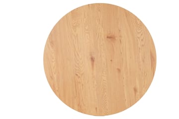 Thaleia Spisebord 100 cm Rundt - Eik/Mattsvart - Møbler - Bord - Spisebord & kjøkkenbord