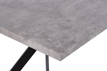 Trimboli Rektangulært Spisebord 160 cm i Tre og Metall med Betonglook - Grå - Møbler - Bord - Spisebord & kjøkkenbord
