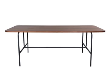 Uno Spisebord 200 cm - Valnødsbrun/Sort - Møbler - Bord - Spisebord & kjøkkenbord
