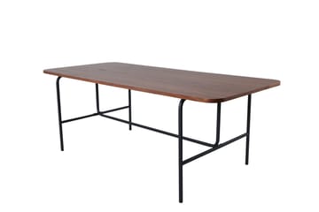 Uno Spisebord 200 cm - Valnødsbrun/Sort - Møbler - Bord - Spisebord & kjøkkenbord