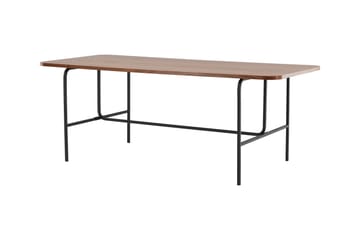 Uno Spisebord 200 cm - Valnødsbrun/Sort - Møbler - Bord - Spisebord & kjøkkenbord