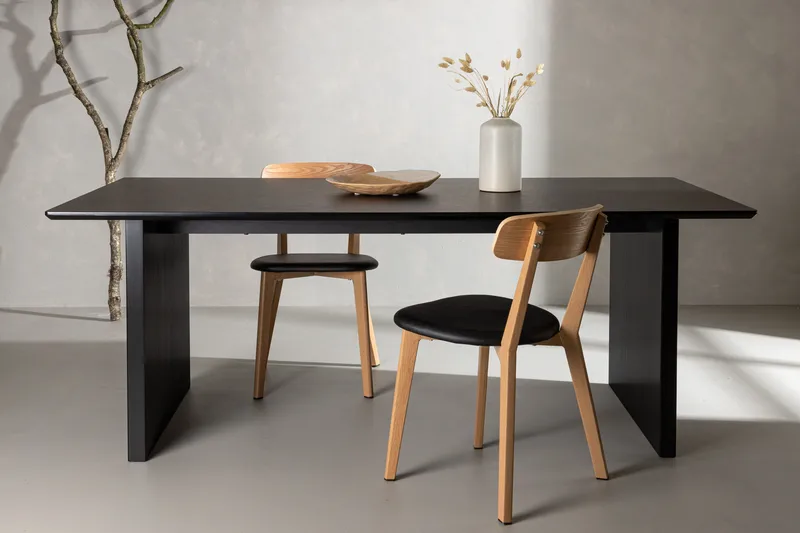 Vail Stort Rektangulært Spisebord 230 cm i Tre - Sort - Møbler - Bord - Spisebord & kjøkkenbord
