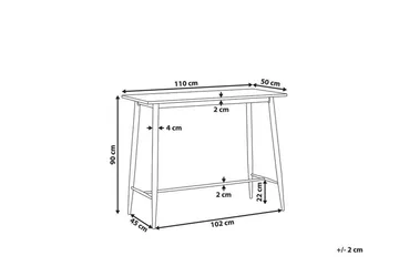 Vechas Spisebord 90 cm - Hvit/Lyst tre - Møbler - Bord - Spisebord & kjøkkenbord