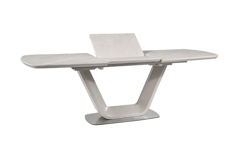 Ventera Forlengningsbart Spisebord 160 cm - Keramikk/Grå - Møbler - Bord - Spisebord & kjøkkenbord